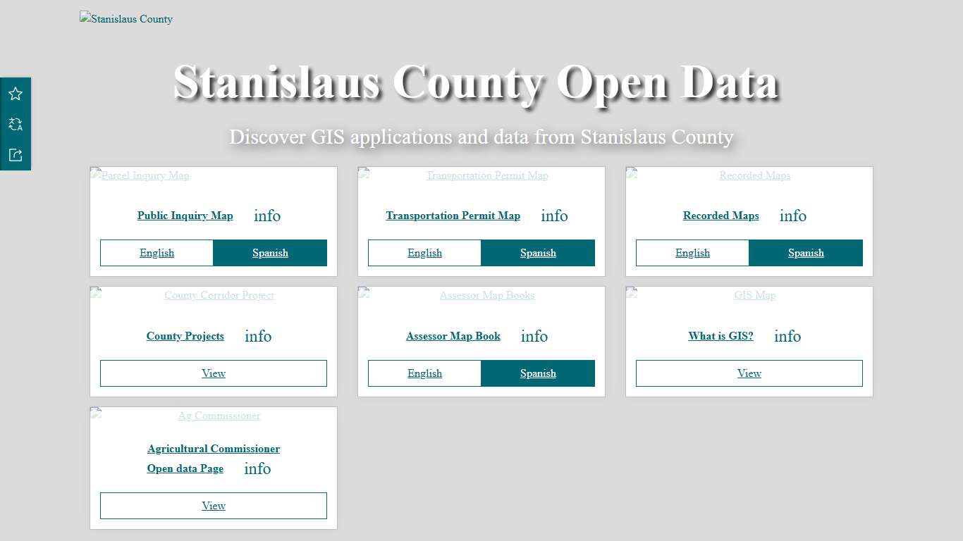 Stanislaus County Open Data